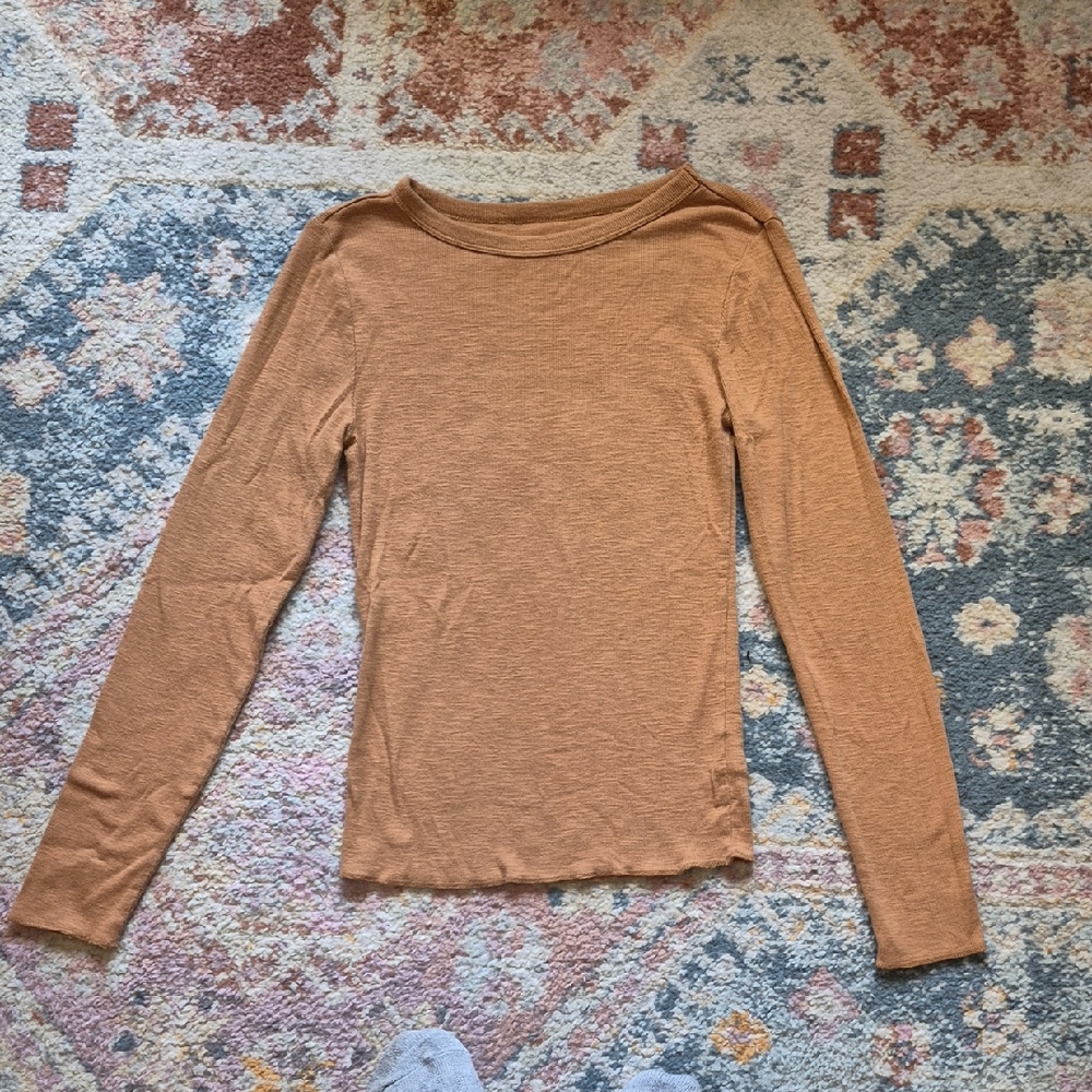 Wild Fable Ribbed Tan Top